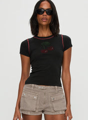 Cherrie Kisses Top Black