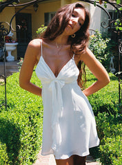 Moon Quartz Mini Dress White