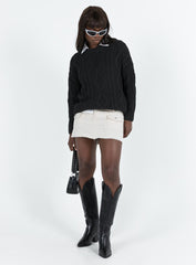 Anaya Oversized Sweater Black