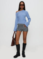 Phillips Cold Shoulder Sweater Blue
