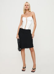 Mochi Corset Top White