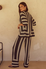 Ziggy Pant - Black/Sand