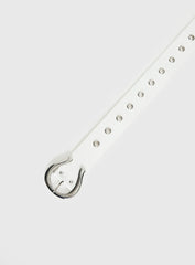 Aemelia Stud Detail Belt White