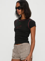 Cherrie Kisses Top Black