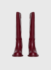 Ella Knee High Boots Burgundy