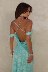 Anita Maxi Dress - Aqua