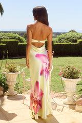 Celeste Strapless Maxi Dress - Orchid Yellow