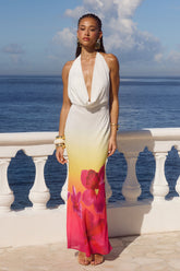 JASMINA MAXI DRESS - TROPICAL OMBRE