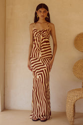 MONTIE MAXI SKIRT - MONTIE CHOC