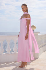 Raphaella Off Shoulder Maxi Dress - Petal