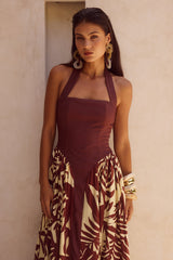 Rastie Midi Dress - Matelo Print