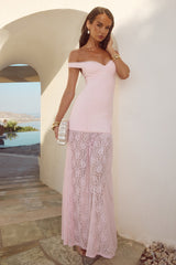 Shayla Off Shoulder Maxi Dress - Musk