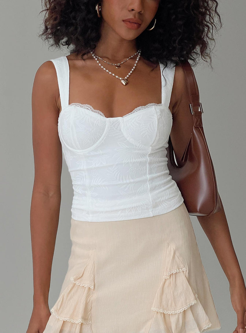 Hazeel Top White