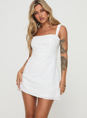 Elestren Mini Dress White