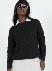 Anaya Oversized Sweater Black