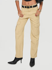 Nickei Utility Cargo Pants Beige