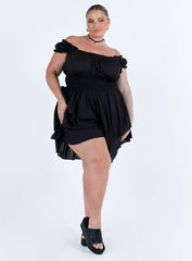 The Love Galore Romper Black Curve