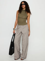 Merril Halter Top Khaki