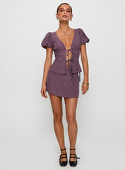 Wilhelmina Blouse Top Mauve