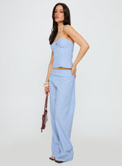 Sofea Mid Rise Pant Blue Stripe