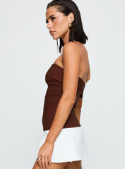 Good Looking Strapless Top Currant