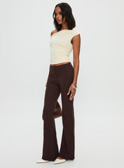 Sportia Flare Pants Brown