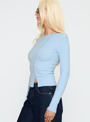 Passoni Long Sleeve Top Blue