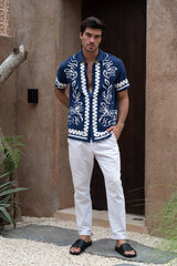 FLORIAN SHIRT - BLUE/WHITE
