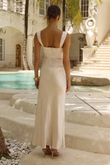 Margot Cowl Maxi Dress - Ivory