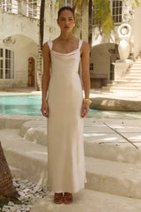 MARGOT COWL MAXI DRESS - IVORY