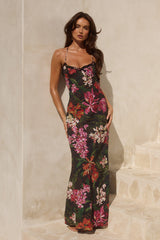 MONET CROSS BACK MAXI DRESS - CATARINA BLACK