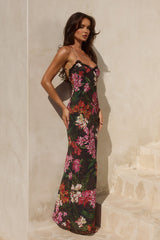 Monet Cross Back Maxi Dress - Catarina Black