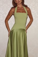 Odina Square Neck Maxi Dress - Palm