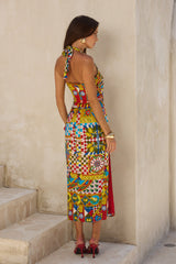 Phara Midi Dress - Phaedra Print
