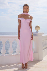 RAPHAELLA OFF SHOULDER MAXI DRESS - PETAL