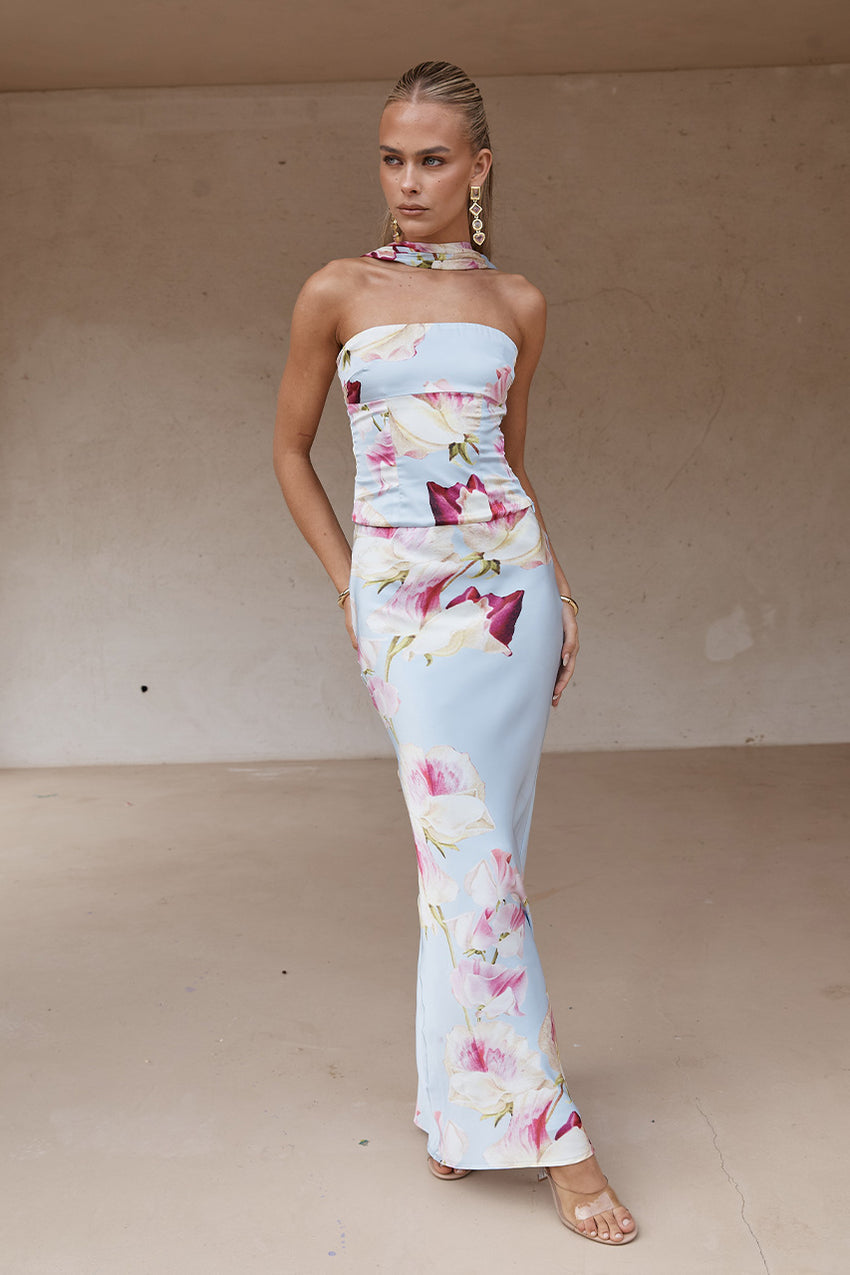 Verity Low Waist Maxi Skirt - Cadence Print